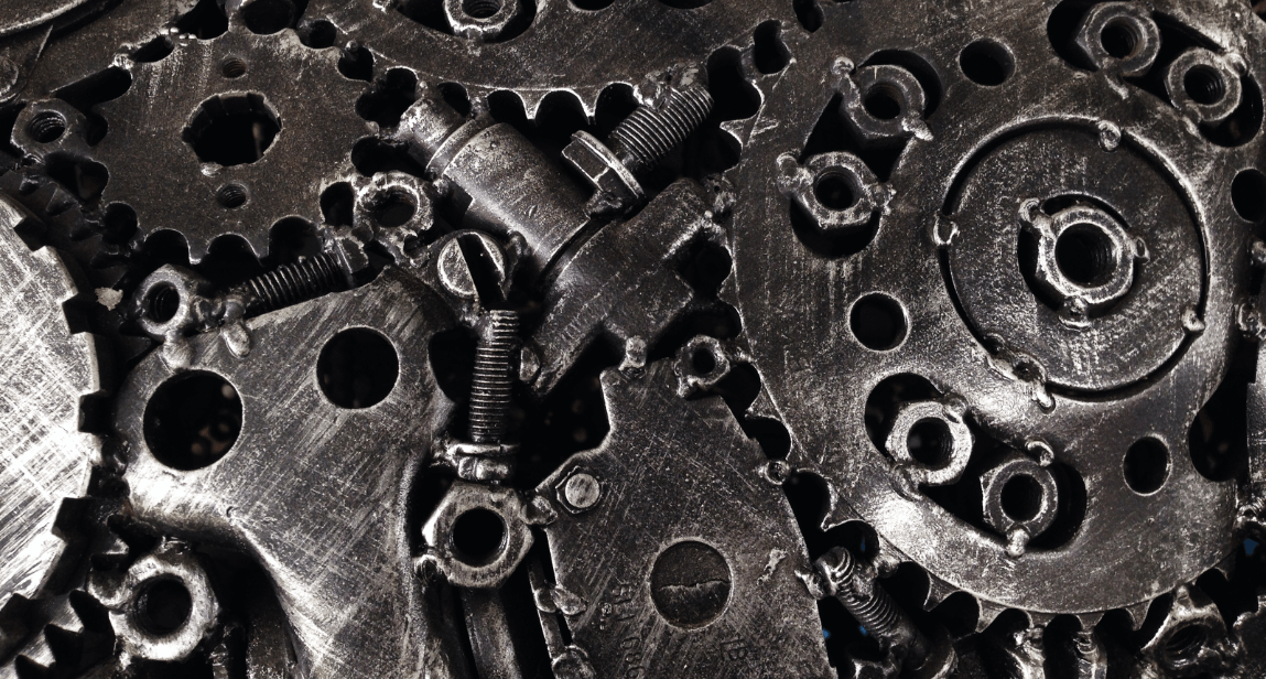 comemrcial grade steel cogs, bolts and other scrap metal items
